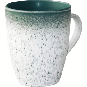 18 oz Large Pottery Coffee Mug, Green Big Tea Cup for Office and Home, Dishwasher and Microwave Safe���