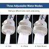 Movable Kitchen Tap Head 360° Rotatable Swivel Water-Saving Faucet Anti-Splash Sink Tap Head Spray Aerator w/ Three Modes Flexible Extended Hose For H