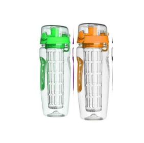 32Oz Fruit Infusing Infuser Water Bottle Water Fruit Bottle BPA Free Plastic Sport Fruit Infuser Water Bottles With Infuser Juice Shaker Drink Bo (Option: Set1)