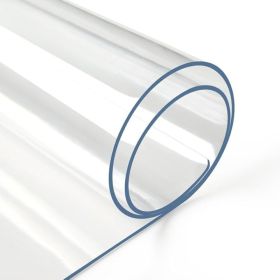 Clear Table Protector Mat -1.5mm Thickness Waterproof Heavy Duty PVC Table Cover For Dining Room Table (Option: 1.5mm-24x107inches)