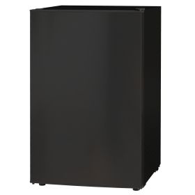 4.5 Cu.Ft Mini Fridge, Single Door Refrigerator with Freezer, Wheels, Adjustable Thermostat, Reversible Door, Black (Option: Black-560x590x920 mm)